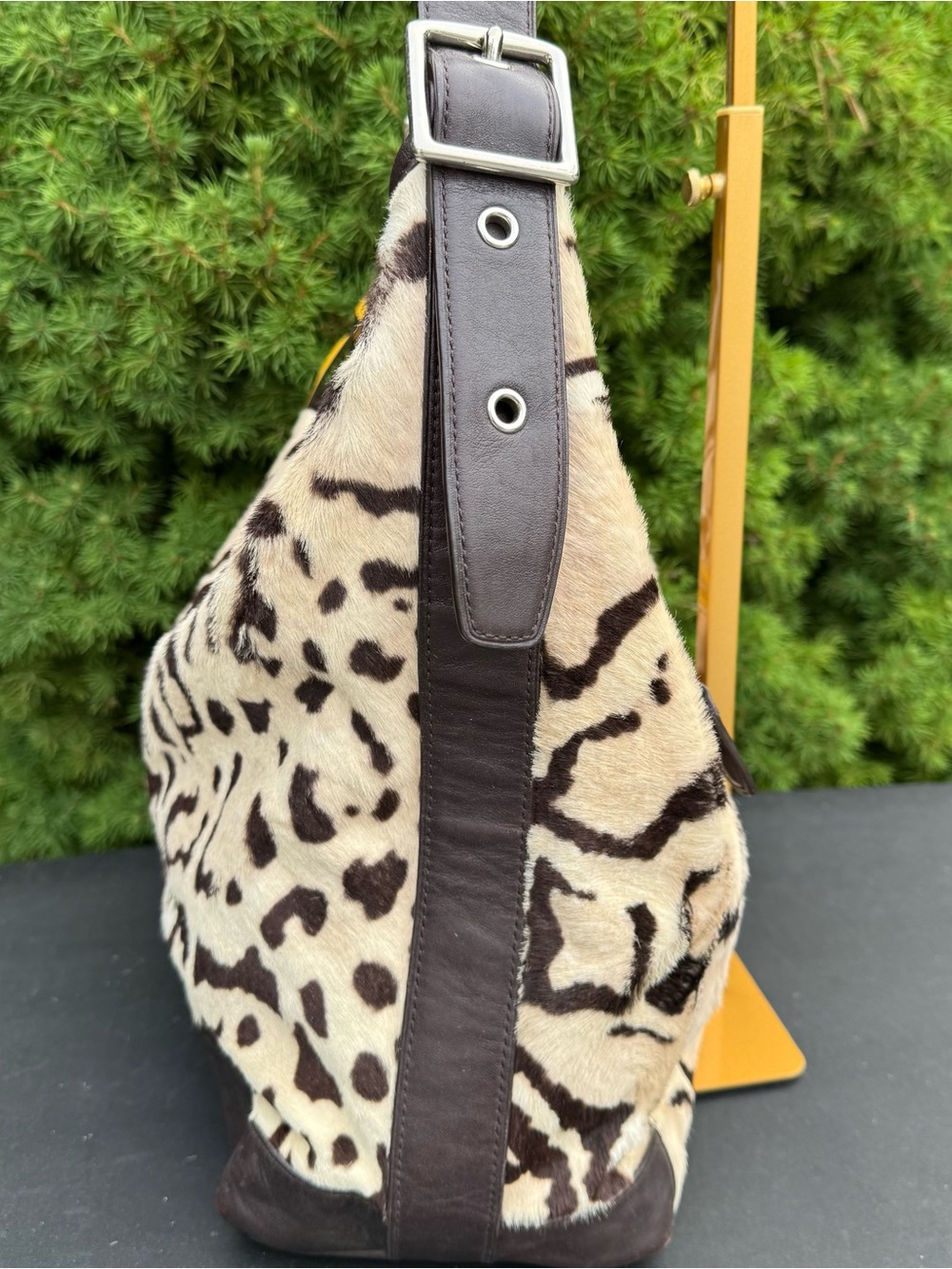 Coach Vintage Ocelot Haircalf Large Duffle (style 21167) - Picture 3 of 13